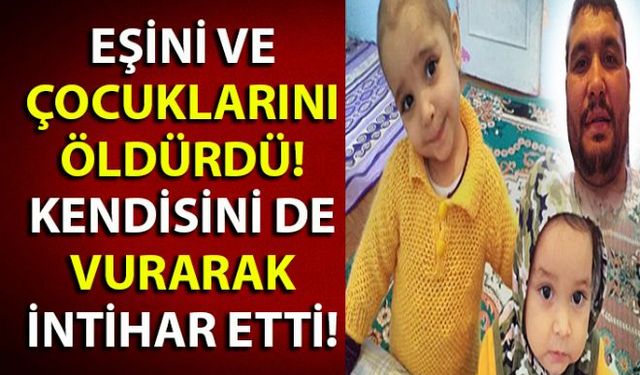 Zonguldakın Ereğli ilçesinde iş bulamadığı için İstanbul'a yerleşen Serkan Kaymaz, cezaevinden izinli olarak çıktığı gün tartıştığı eşi Gülcan Kaymaz ve 2 çocuğunu vurarak öldürdü