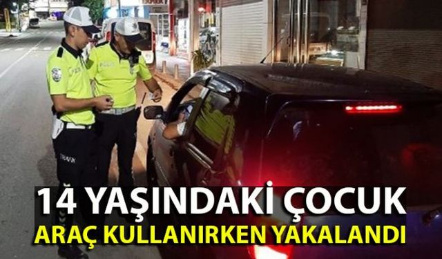 Zonguldak'ın Ereğli ilçesinde araç kullanan çocuk devriye atan polislerin dikkati ile yakalandı