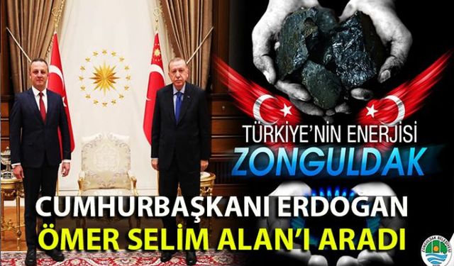 Cumhurbaşkanı Recep Tayyip Erdoğan, yeni doğalgaz rezervinin müjdesini vermek için geldiği Fatih Gemisinden ayrıldıktan sonra Zonguldak Belediye Başkanı Öner Selim Alanı aradı