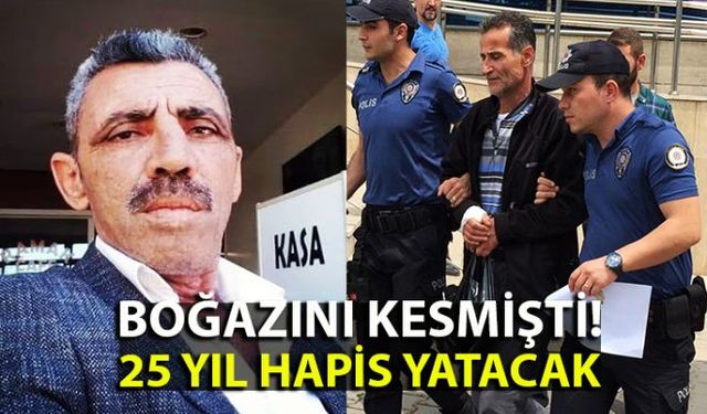 Kozlu ilçesinde sattığı kömürün parasını vermediği gerekçesiyle İYİ Parti İlçe Yönetim Kurulu Üyesi Metin Alagözğoulları'nı (56) parti binasında boğazını keserek öldürdüğü iddiasıyla tutuklu yargılanan Sabahattin Kardaş, 25 yıl hapis cezasına çarptırıldı