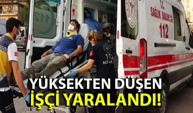 Zonguldak'ın Ereğli ilçesinde bir kişi çalıştığı inşaattan düşerek ağır yaralandı