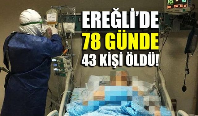 Ereğliden peş peşe gelen 3 vefat haberi ile Corona virüs kaynaklı vefat sayısının 45e çıktığı Ereğlide bir süredir Ereğli Devlet Hastanesinde tedavi gören ve ilçeye bağlı Dağlıca Köyünde ikamet ettiği öğrenilen 55 yaşındaki K