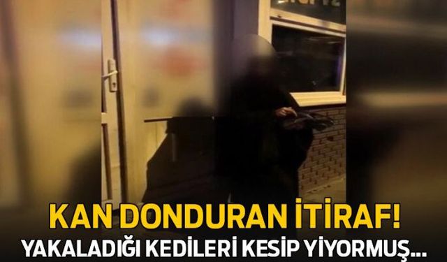 Yavru kediyi kesip yemeye götürürken yakalanan çarşaflı kadın tutuklandı