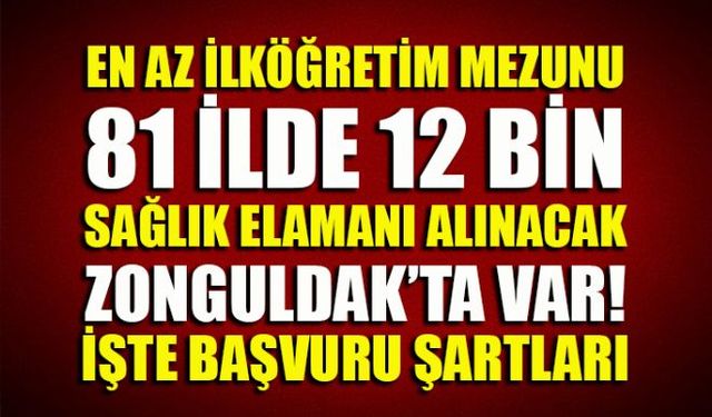 Sağlık Bakanı Fahrettin Koca, alımı yapılacak 12 bin sağlık personelinin 7 bininin hemşire, 1700'ünün ebe, 2 bin 864'ünün sağlık teknikeri/teknisyeni olacağını açıkladı