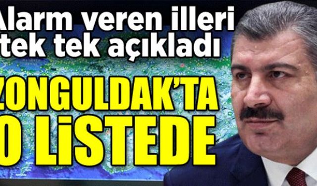 Sağlık Bakanı Koca, Zonguldak'ın en riskli 15 il arasında olduğunu söyledi