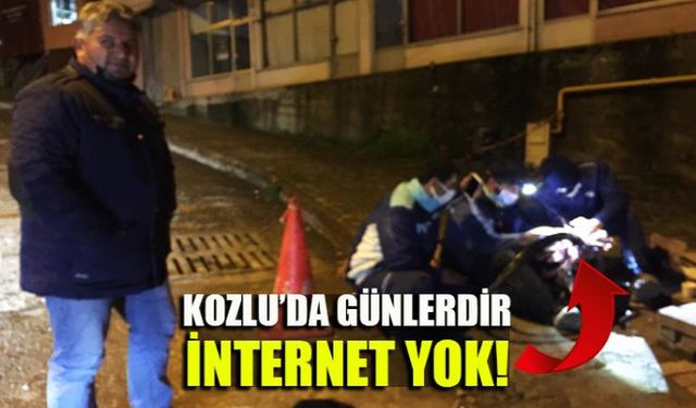 Zonguldakın Kozlu ilçesine bağlı Topbaşı mahallesinde geçtiğimiz günlerde meydana gelen toprak çökmesinin ardından oluşan arıza nedeniyle vatandaşlar internetten mahrum kaldı