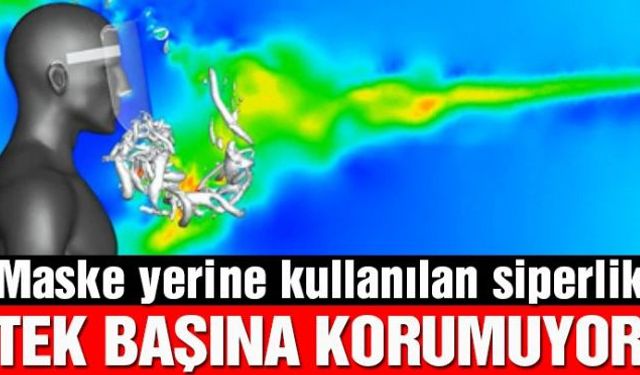 Yapılan bir araştırmaya göre siperlik, maske olmadan tek başına kullanıldığında corona virüsünden korunmada etkili olamıyor