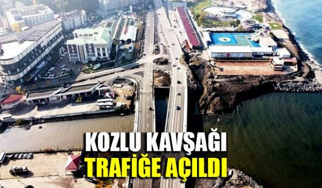 Zonguldak - Ereğli yolu ve Kozlu ilçesi için hayati önem taşıyan Kozlu köprülü kavşakta ikinci yolda trafiğe açıldı