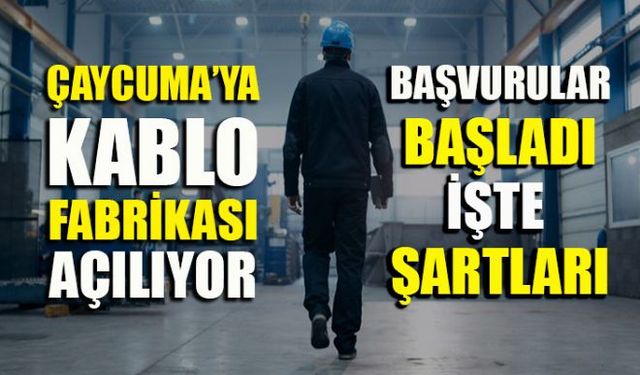 Merkezi İstanbulda bulunan Zonguldak İş İnsanları Derneği Başkanı Necdet Tıskaoğlunun eve dönüş projesi kapsamında Çaycuma OSBde açacağı kablo fabrikası için başvurular başladı