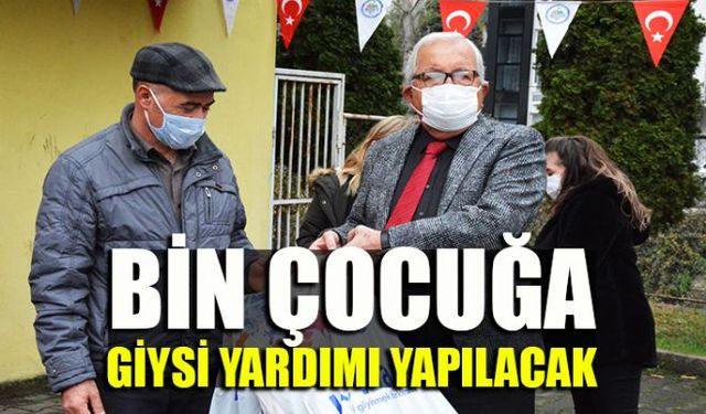 İhtiyaç sahibi bin çocuğa giysi yardımı dağıtımları başladı