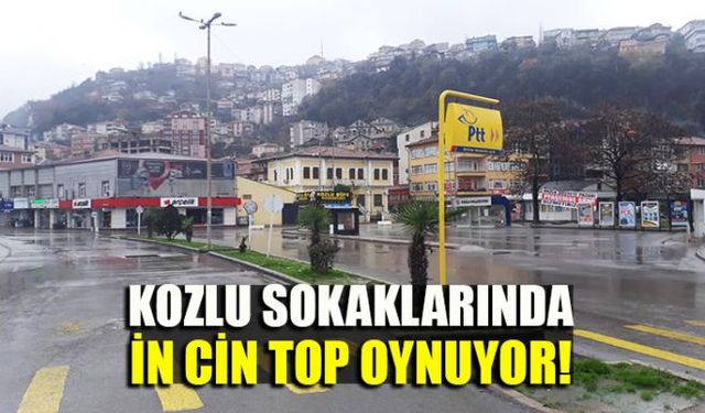 Kozlu sokaklarında sessizlik hakim