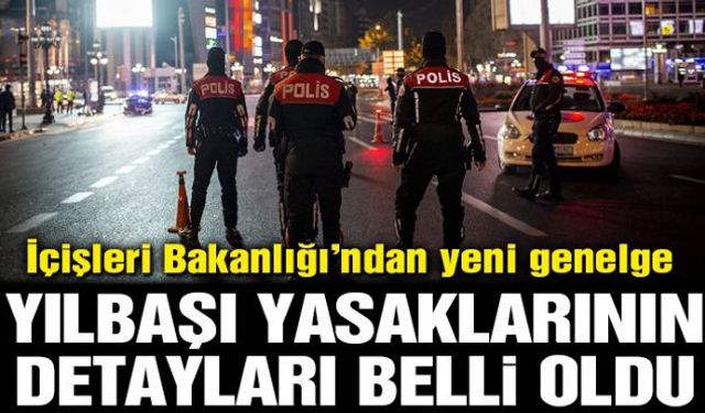 İçişleri Bakanlığı'ndan yapılan açıklamada, "Yılbaşında uygulanacak sokağa çıkma kısıtlamalarında otel ve konaklama tesislerinin yılbaşı kutlama programı icra edilmesine, eğlence/balo düzenlenmesine kesinlikle müsaade edilmeyecek" denildi