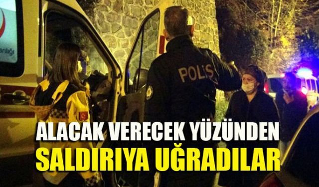 Zonguldak'ın Ereğli ilçesinde, Yasemin Aydın (36) ve Ferhat Aydın (40) çifti alacak verecek meselesi nedeniyle evlerine gelen 3 kişi tarafından darp edildi