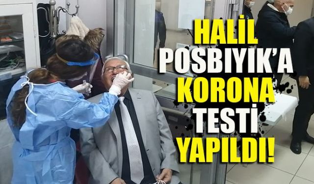 Ereğli Belediye Başkanı Halil Posbıyık ve belediye personeline Covid-19 tarama testi yapıldı