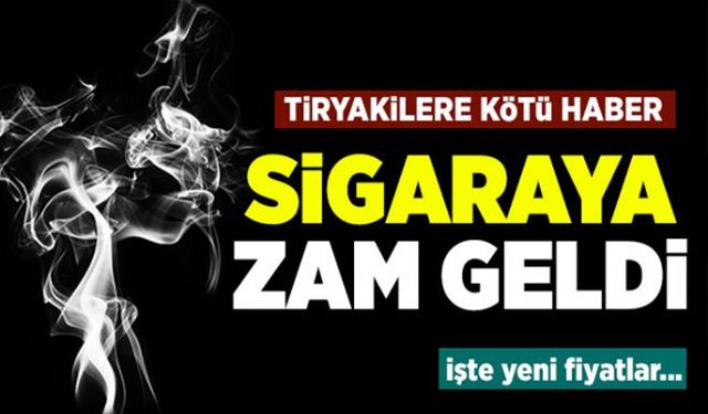 Sigara fiyatlarına gelen vergi artışı nedeniyle yapılacak olan zam tütün kullanıcıları tarafından merak konusu oldu