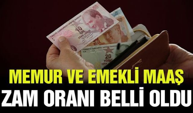 Enflasyon rakamlarının açıklanmasının ardından memur ve emekli zammı belli oldu