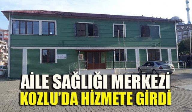 Kozlu ilçesine bağlı Fatih Sitesi Mustafa Durgun Parkının yanında yapılan Aile Sağlığı Merkezi hizmete açıldı