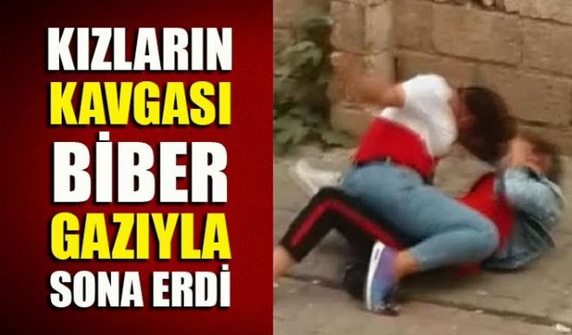 Zonguldakın Çaycuma İlçesinde meydana gelen kavgada biber gazından etkilenen iki genç kız hastanelik oldu