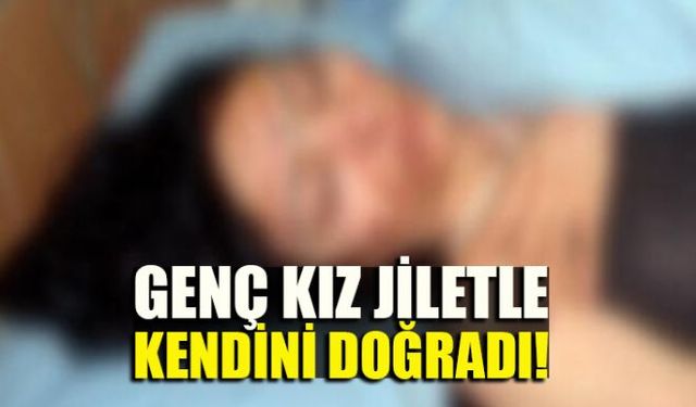 Zonguldak Merkez Asma Mahallesinde jiletle kendine zarar veren genç kız tedaviye alındı