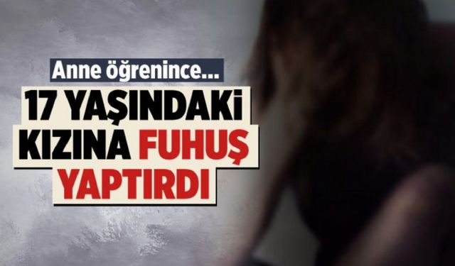 17 yaşındaki kızına fuhuş yaptırdığını öğrenen bir kadın cinnet geçirdi ve kocasını bıçakla yaraladı