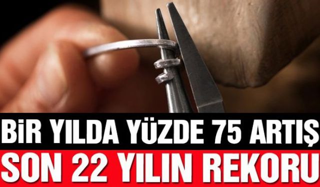 2020 yılında yapılan gümüş ithalatı, 2019 yılına göre yüzde 75 artarak 283