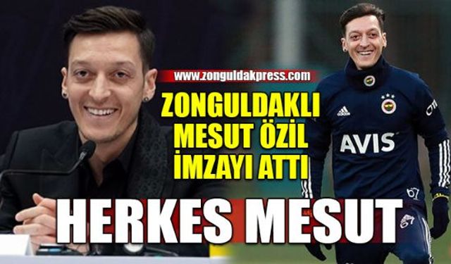 Fenerbahçe'nin Arsenal'den transfer ettiği dünyaca ünlü futbolcu Mesut Özil için tarihi bir imza töreni düzenlendi