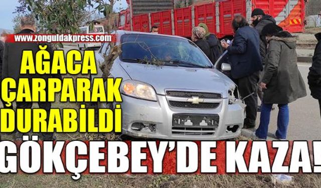 Zonguldakın Gökçebey ilçesinde Karabük Yenice yolunda trafik kazası meydana geldi