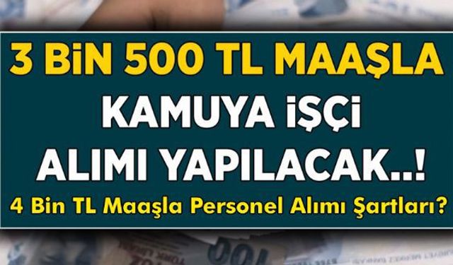 Memur personel alımı yapılacak