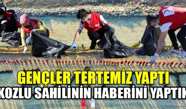 Geçtiğimiz günlerde Kozlu sahilinin son durumunu gösteren haberimizin çok dikkat çekmesi üzerine Milletvekili Hamdi Uçar ve Belediye Başkanları yanlarında Genç Kızılay gönüllüleri ile birlikte sahilde çöp topladı