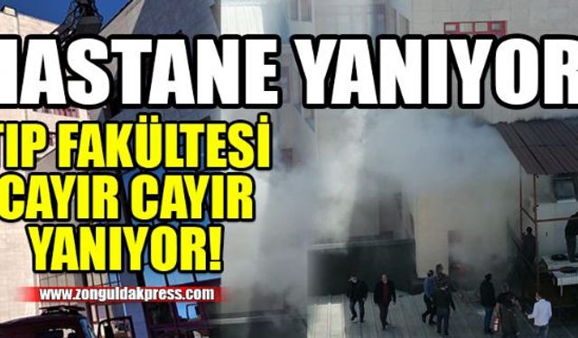 BEÜ Tıp Fakültesi Hastanesinde yangın çıktı!