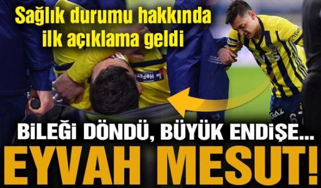 Fenerbahçe'nin yıldız transferi Zonguldaklı Mesut Özil, Antalyaspor maçının ikinci yarısında girdiği bir ikili mücadelede sakatlandı