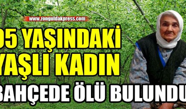 Devrek ilçesine bağlı Kabaca Köyünde yaşlı kadın bahçede ölü bulundu