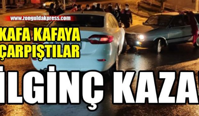 Zonguldakın Ereğli ilçesinde meydana gelen trafik kazasında 1 kişi yaralandı