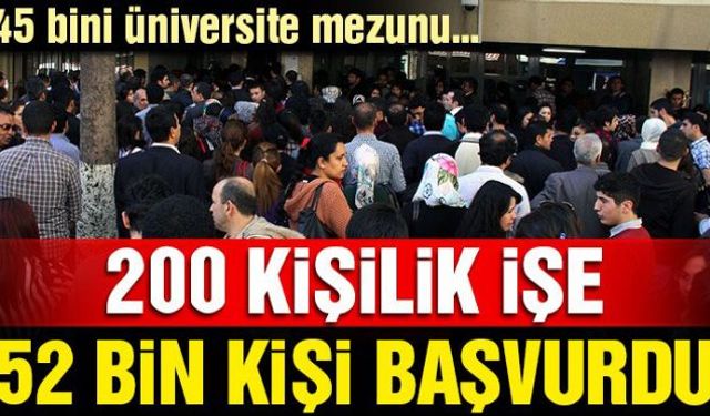 Operatör şoför, ağır vasıta şoförü, büro elemanı ve park bahçelerde görevlendirmek için 200 işçi alımı yapacak olan Adana Büyükşehir Belediyesi'nin ilanında talep patlaması yaşandı