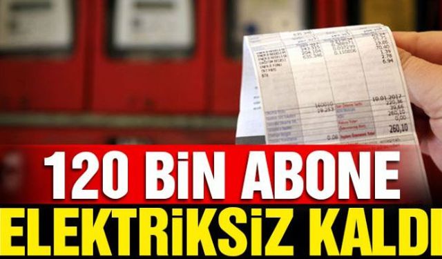 Geçen yılın ilk 9 ayında borcunu ödeyemediği için Türkiyede yaklaşık 120 bin kişinin elektrik, 57 bin abonenin de doğalgazı kesildi