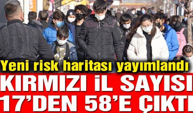 Zonguldak kırmızı renge büründü ve çok yüksek riskli iller arasına girdi