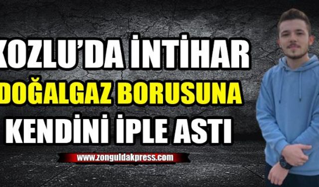 Zonguldak'ın Kozlu İlçesi Askeritepe mevkiinde bir kişi kendini iple asarak intihar etti