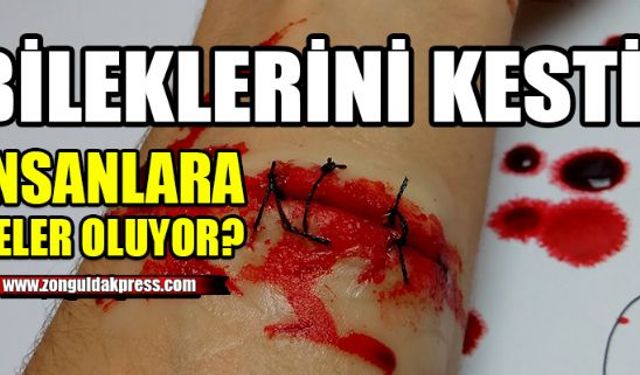 Zonguldakın Alaplı İlçesi Karşıyaka Mahallesinde bir kişi bileklerini keserek intihar girişiminde bulundu