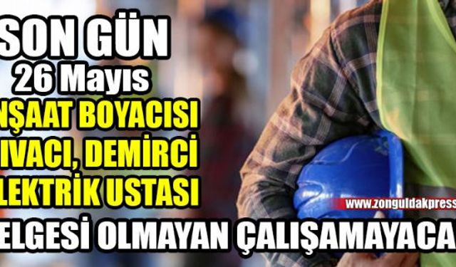 40 meslek için yeterlilik belgesi zorunluluğu getirildi! Belgesi olmayan çalışamayacak