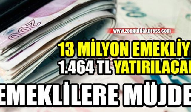 13 milyon emeklinin hesabına 1