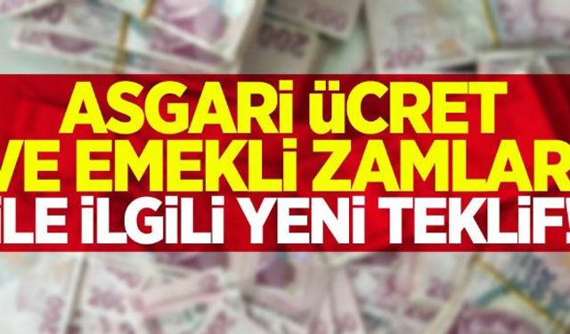 Cumhuriyet Halk Partisi (CHP), asgari ücretten vergi alınmaması, en düşük emekli aylığının asgari ücret düzeyine çıkarılması ve emeklilerin bayram ikramiyesinin 1500 lira olarak artırılması için kanun teklifi verdi