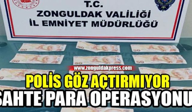 Zonguldak İl Emniyet Müdürlüğü Kaçakçılık ve Organize Suçlarla Mücadele Şube Müdürlüğünce yapılan sahte para operasyonunda 1 kişi yakalandı