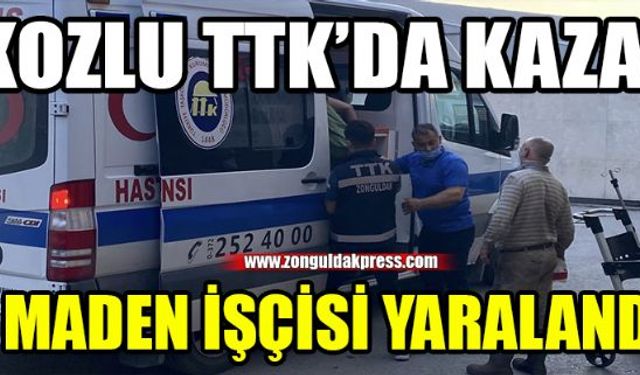 Türkiye Taşkömürü Kurumu (TTK) Kozlu Müessese Müdürlüğünde meydana gelen iş kazasında 1 maden işçisi yaralandı