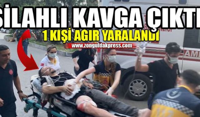 Zonguldak'ın Kilimli İlçesi Çatalağzı Beldesi Doğancılar mahallesinde çıkan silahlı kavgada 1 kişi ağır yaralandı