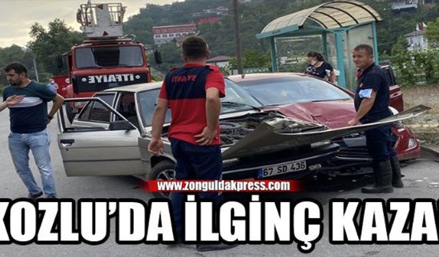 Zonguldak'ın Kozlu İlçesi'nde meydana gelen trafik kazasında 1 kişi yaralandı