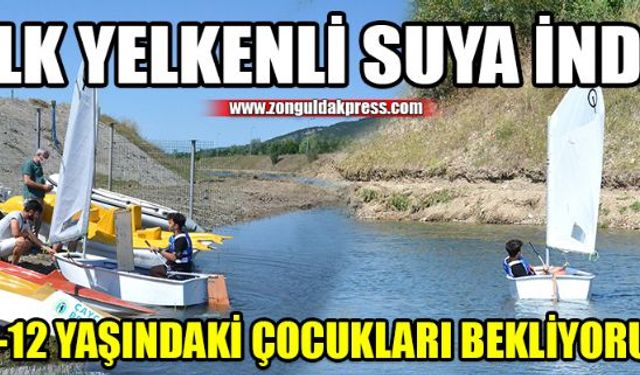 Çaycuma Belediyesinin Amasra Yelken Kulübünden aldığı optimistlerin kurulumu yapılarak gölette ilk seyir yapıldı