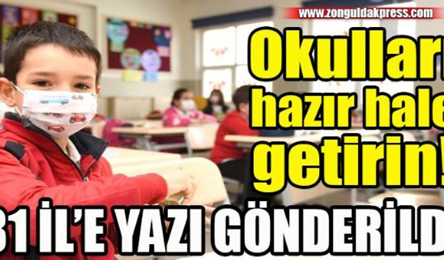 Milli Eğitim Bakanlığı, 81 ile yüz yüze eğitime hazırlık yazısı gönderildi