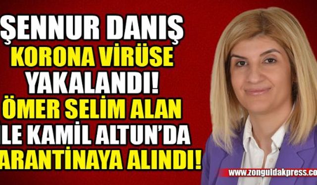 AK Parti Zonguldak İl Kadın Kolları Başkan Yardımcısı Şennur Danış Korona virüse yakalandı