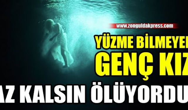 Zonguldak'ın Kozlu ilçesine bağlı Değirmenağzı Plajında boğulma tehlikesi yaşayan 15 yaşındaki genç kız hastaneye kaldırıldı