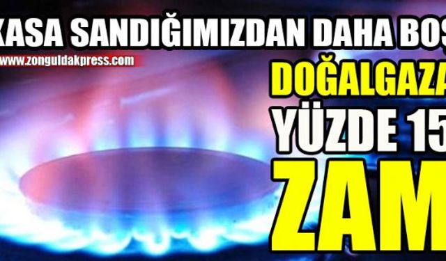 Doğalgaza eylül ayında da zam geldi